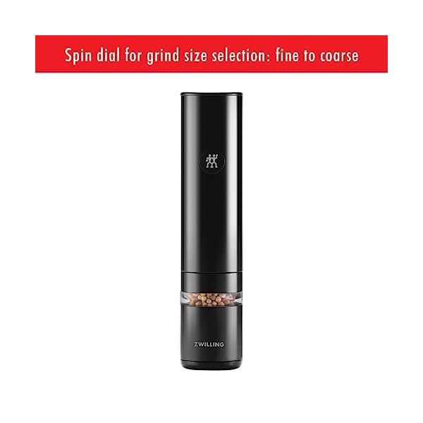 Zwilling enfinigy electric saltpepper mill black  urban country home decor