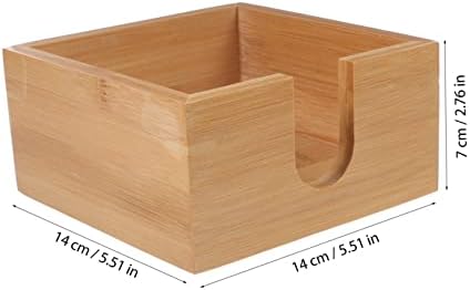 Bamboo Napkin Holder Elegant Kitchen Napkin Dispenser for Home and Office