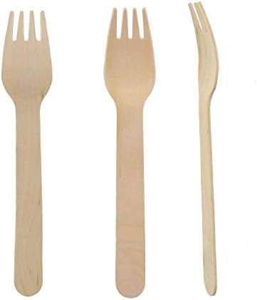 Eco-Friendly Birchwood 250-Pack Disposable Forks