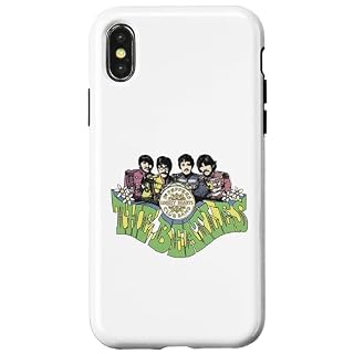 Coque pour iPhone X/XS Les Beatles – Lonely Hearts Club - Les Beatles, Paul McCartney, John Lennon, RIngo Starr, George Harrison