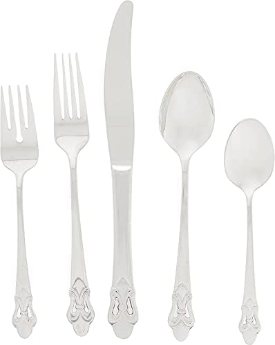 Perfect Ginkgo International Fleur de Lis 5-Piece Flatware Set