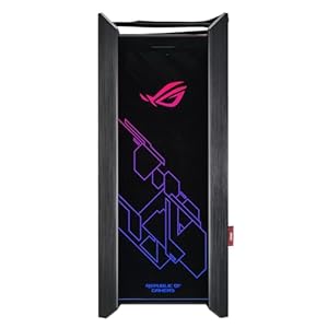 Asus ROG Strix Helios GX601 RGB Mid-Tower Computer Case for up to EATX Motherboards with USB 3.1 Front Panel, Smoked Tempered Glass, Brushed Aluminum and Steel Construction, and Four Case Fans, Black