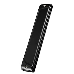 Tremolo Harmonica 24 Trous Accent 28 Harpe, Orgue À Bouche Professionnel, Instruments De Musique, Clé C, Couleur Noire, Peigne ABS harmonica Débutants (Color : Tremolo-24Gb) - Les Beatles, Paul McCartney, John Lennon, RIngo Starr, George Harrison
