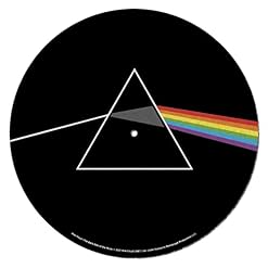 Pyramid International Pink Floyd Tapis pour tourne-disque pour mixage, grattage DJ et écoute à domicile (motif côté lunaire) – Produit officiel - Les Beatles, Paul McCartney, John Lennon, RIngo Starr, George Harrison