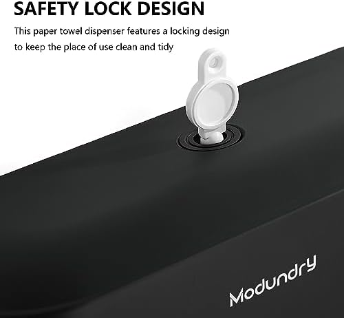 Modundry Wall-Mounted Paper Towel Dispensers with Smart Lock Adhesive No Drilling