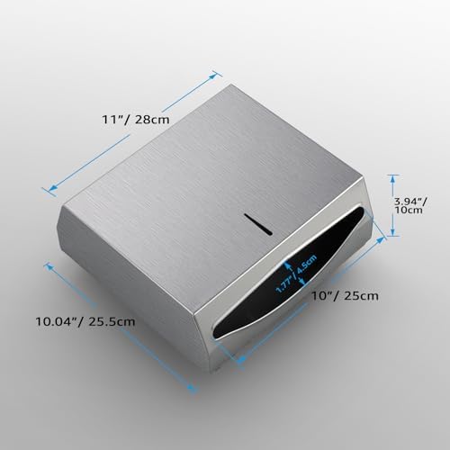 Space-Saving Stainless Steel Wall-Mount Towel Dispenser