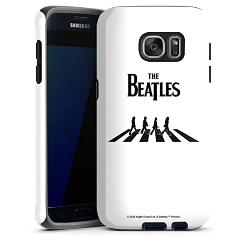 DeinDesign Coque Compatible avec Samsung Galaxy S7 Coque renforcée Coque Antichoc The Beatles Abbey Road Musique - Les Beatles, Paul McCartney, John Lennon, RIngo Starr, George Harrison DeinDesign Coque Compatible avec Samsung Galaxy S7 Coque renforcée Coque Antichoc The Beatles Abbey Road Musique