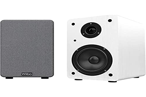 Wiibo Karino 200 – Paire d’enceintes HiFi – Puissance 100W – Enceinte de bibliothèque – Sortie Bass Reflex – 2 Voies – Design Compact – 250 mm x 180 mm x 300 mm – Couleur Blanc - Les Beatles, Paul McCartney, John Lennon, RIngo Starr, George Harrison Wiibo Karino 200 - Paire d'enceintes HiFi - Puissance 100W - Enceinte de bibliothèque - Sortie Bass Reflex - 2 Voies - Design Compact - 250 mm x 180 mm x 300 mm - Couleur Blanc