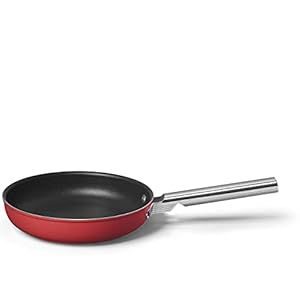 Smeg Cookware 9.5-Inch Red Frypan Smeg Cookware 95 Inch Red Frypan