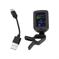 Accordeur de guitare rechargeable, à clipser avec écran couleur LCD avec modes d’accordage chromatique (A) - Les Beatles, Paul McCartney, John Lennon, RIngo Starr, George Harrison