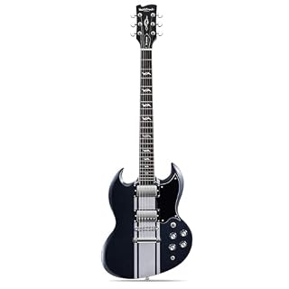 WestCreek Guitars RACER Guitare Électrique, Solid Body Electric Guitar, Frettes à Bouts Arrondis, Sillet En Os, Touche en Palissandre, Corps En Acajou, 22 frettes - Les Beatles, Paul McCartney, John Lennon, RIngo Starr, George Harrison