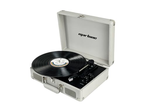 JG ! Platine Vinyle 3 Vitesses Bluetooth Portable avec Haut-parleurs intégrés, Platine Vinyle, Turntable, Tourne-Disque sans Fil, Son Audio amélioré – Modèle Marlone Vintage (Blanc) - Les Beatles, Paul McCartney, John Lennon, RIngo Starr, George Harrison JG ! Platine Vinyle 3 Vitesses Bluetooth Portable avec Haut-parleurs intégrés, Platine Vinyle, Turntable, Tourne-Disque sans Fil, Son Audio amélioré - Modèle Marlone Vintage (Blanc)