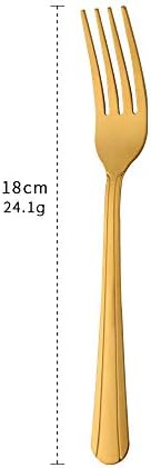 BUYUSE 12-Piece Gold Dinner Fork Set