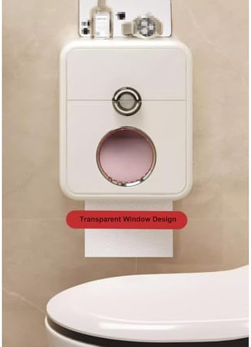 Space-Saving Wall-Mounted Bathroom Tissue Holder