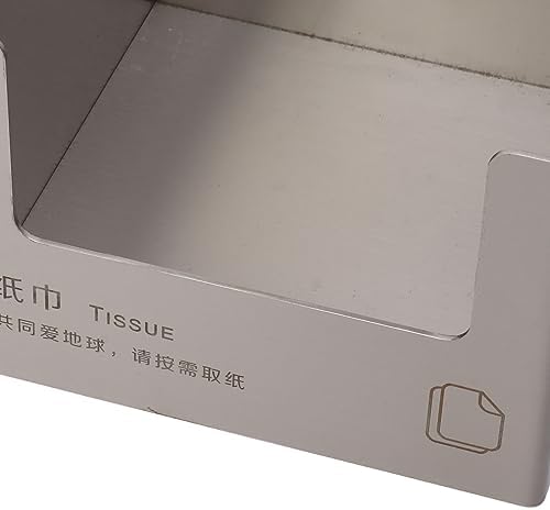Modern Stainless Steel Square Napkin Holder for Kitchen Bathroom