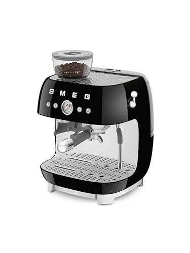 Smeg-Semi-Automatic-Espresso-Machine-Black Smeg Semi Automatic Espresso Machine Black