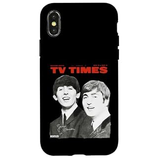 Coque pour iPhone X/XS TV Times Beatles 1963 Couverture - Les Beatles, Paul McCartney, John Lennon, RIngo Starr, George Harrison