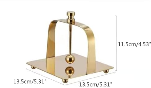 Gold Napkin Holder Freestanding Steel Tissue Dispenser