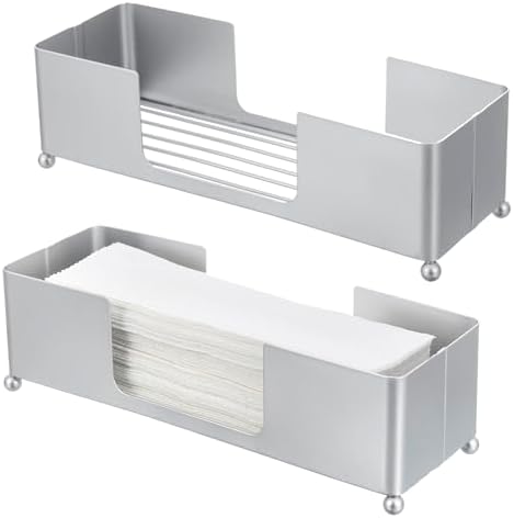 FOLDABLE METAL TABLETOP PAPER TOWEL DISPOSER TRAY
