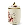  fanquare-Porcelain-Tea-Canister-Normal-Size-Ceramic-Jar-Vintage-Gold-Floral-Countertop-Container-for-Sugar-Tea-Coffee