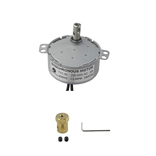 CHANCS Moteur de Plateau tournant TYC-50 220V 2.5-3RPM Moteur synchrone avec alésage de 7 mm Arbre Flexible Connecteur d’accouplement Flexible Plateau tournant - Les Beatles, Paul McCartney, John Lennon, RIngo Starr, George Harrison CHANCS Moteur de Plateau tournant TYC-50 220V 2.5-3RPM Moteur synchrone avec alésage de 7 mm Arbre Flexible Connecteur d'accouplement Flexible Plateau tournant