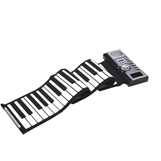 Clavier De Piano Enroulable 61 Touches En Silicone Souple Portable Avec Haut-parleur Intégré Écran LCD Enregistrement Pour Débutants Adultes - Les Beatles, Paul McCartney, John Lennon, RIngo Starr, George Harrison