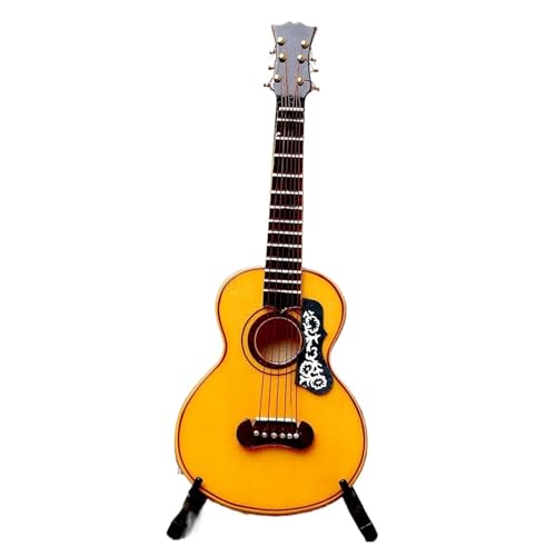 ZALHIN Mini Ornements D’instruments De Musique Modèle De Guitare Miniature en Bois Mini Guitare Instrument De Musique Ornements avec Étui Et Support(10) - Les Beatles, Paul McCartney, John Lennon, RIngo Starr, George Harrison ZALHIN Mini Ornements D'instruments De Musique Modèle De Guitare Miniature en Bois Mini Guitare Instrument De Musique Ornements avec Étui Et Support(10)