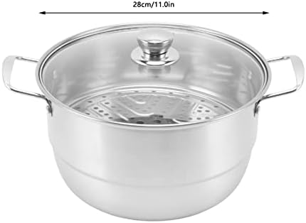 FLEXMAN Stainless Steel Saucepan with Glass Lid