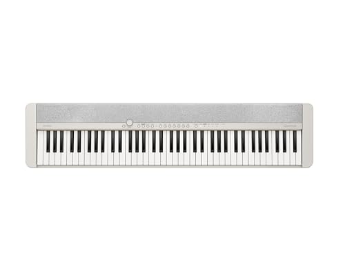 Casio CT-S1-76WE Clavier de Piano avec 76 Touches Sensibles à la Vélocité et 61 Tonalités en Blanc - Les Beatles, Paul McCartney, John Lennon, RIngo Starr, George Harrison Casio CT-S1-76WE Clavier de Piano avec 76 Touches Sensibles à la Vélocité et 61 Tonalités en Blanc