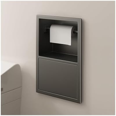 Stylish and Space-Saving Stainless Steel Towel Holder for Restrooms