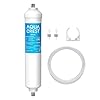   AQUA-CREST-5-Years-Capacity-Inline-Water-Filter-for-Refrigerator-with-14-Inch-Direct-Connect-Fittings-Idea-for-Ice-Maker-RV-Refrigerator-RO-System-In-Line-Water-Line-Filter-Reduces-PFASPFOA
