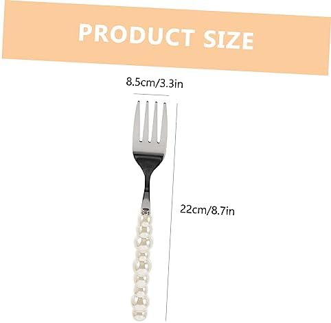 VOSAREA Pearl-Handled Steak Fork and Spoon Set
