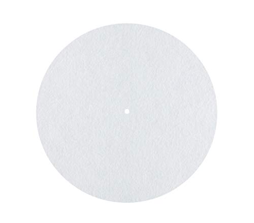 Dynavox PM2 Feutrine Blanche pour Plateau tournant, Antistatique, Diamètre 300 mm - Les Beatles, Paul McCartney, John Lennon, RIngo Starr, George Harrison Dynavox PM2 Feutrine Blanche pour Plateau tournant, Antistatique, Diamètre 300 mm