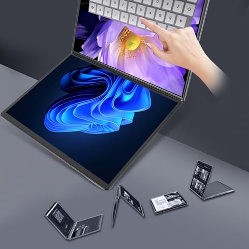 Plyisty 13,5-Zoll-Dual-Touchscreen-Laptop-PC für Windows 10/11, 180° Faltbar, für -Prozessor N, 4 Kerne, 4 Threads, 16 GB 1 TB, Anpassbare Touch-Tastatur, 9000 MAh, 2256 X 1504 – Bild 7