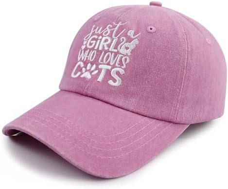 Just a Girl Who Loves Cats Baseball Cap for Women 1