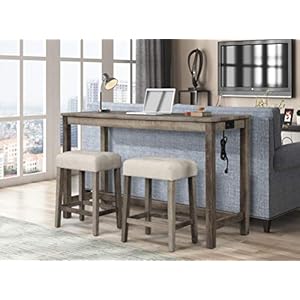 Best master furniture cd039 pub counter table grey  urban country home decor
