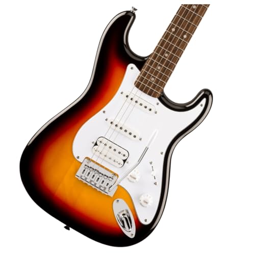 Squier Affinity Junior HSS 3TS 3-Color Sunburst – Guitare Électrique - Les Beatles, Paul McCartney, John Lennon, RIngo Starr, George Harrison Squier Affinity Junior HSS 3TS 3-Color Sunburst - Guitare Électrique