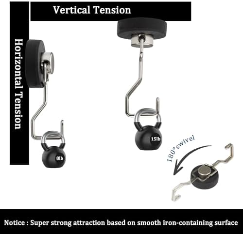 DUGUJIUJIAN Magnetic Hooks Essential for Hanging