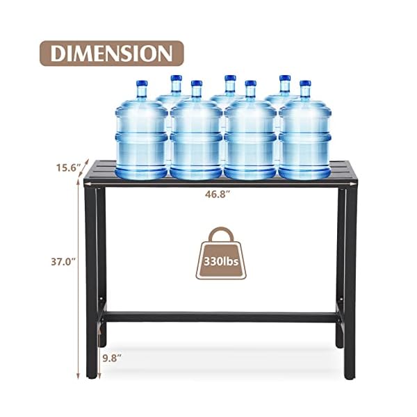  Outdoor-Bar-Table-Patio-Counter-Height-Bar-Table-47-Rectangle-Bar-Table-for-Patio-Garden-Yard-Balcony-Poolside-Black-47inch-Length