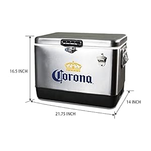   Corona-Exclusive-Ice-Chest-Beverage-Cooler-with-Bottle-Opener-51-Liter-54-Quart-for-Camping-Beach-RV-BBQs-Tailgating-Fishing