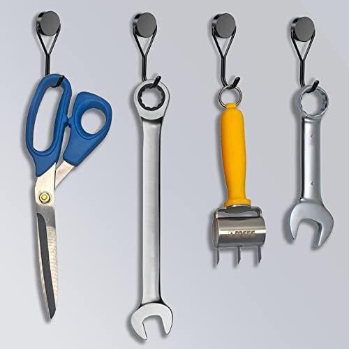 18Lbs 180 Magnetic Hooks - Heavy Duty Black