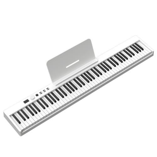Clavier Électronique Piano Électronique 88 Touches Portable Débutant Piano Électronique Pliable Adulte Clavier MIDI(White) - Les Beatles, Paul McCartney, John Lennon, RIngo Starr, George Harrison Clavier Électronique Piano Électronique 88 Touches Portable Débutant Piano Électronique Pliable Adulte Clavier MIDI(White)