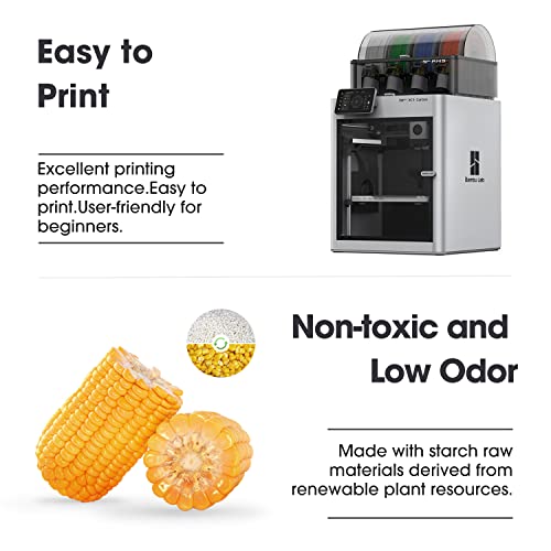 eSUN PLA Filament 1.75mm, Modifiziertes 3D Drucker Filament PLA, Maßgenauigkeit +/- 0.03mm, 1KG Spule (2.2 LBS) 3D Druck Filament für 3D Drucker (D-Blau, PLA Lite - 1KG) – Bild 7