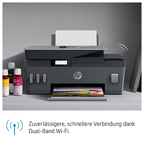HP Smart Tank Plus 655 Multifunktionsdrucker (Drucker, Scanner, Kopierer, Fax, WLAN, AirPrint, 4-in-1, inklusive Tinte für bis zu 3 Jahre drucken), Schwarz – Bild 6