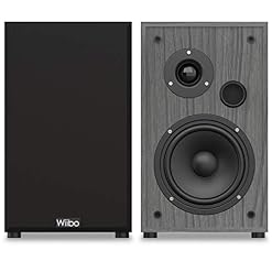 Wiibo String 15 Grey – Enceintes HiFi de Bibliothèque – Puissance 100W – Niveau de Pression Acoustique >80dB – Tweeter 2 Pouces et Woofer 5 Pouces – Paire d’Enceintes Surround Sound - Les Beatles, Paul McCartney, John Lennon, RIngo Starr, George Harrison