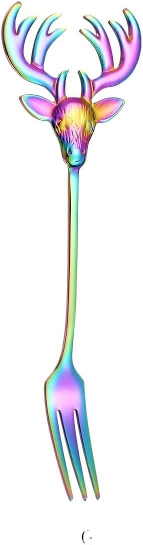 Elegant 304 Stainless Steel Dessert Fork with Mirror Polish Edge