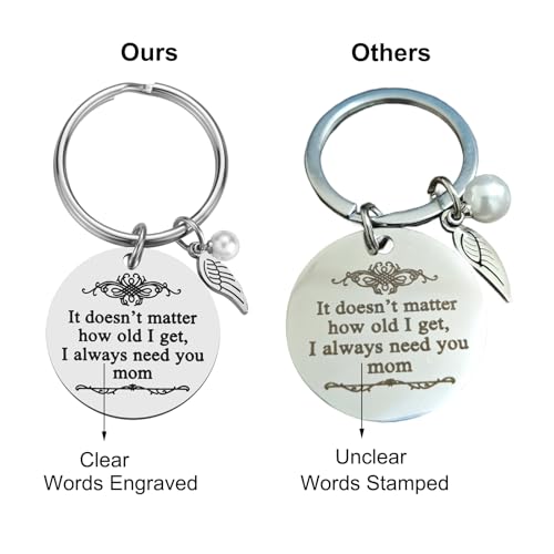 iJuqi Mother's Day Gifts from Daughter Son for Mom Birthday Valentine's Day Christmas Gifts Mom Keychain Mother Keyring - Image 3