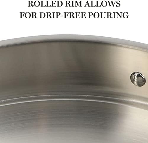 Martha Stewart 12-inch Stainless Steel Pan with Steam Durable and Shiny