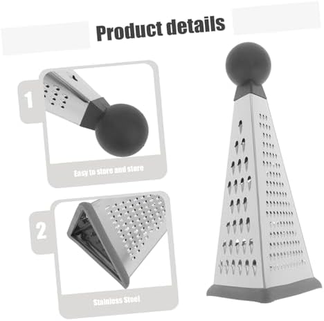 Ergonomic Stainless Steel Grater for Carrots Cheese and Ginger