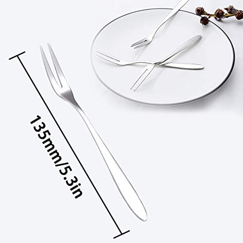 6-Piece Professional Escargot Forks for Shellfish Tasting
